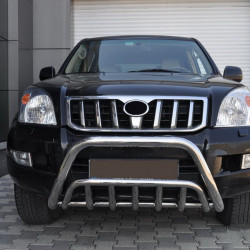 Кенгурятник низький WT002 (нерж) для Toyota Land Cruiser Prado 120