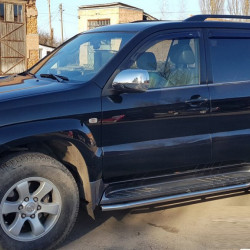 Захист бічного порогу BB004 (2 шт., нерж.) для Toyota Land Cruiser Prado 120