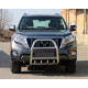 Кенгурятник QT007 (нерж) для Toyota Land Cruiser Prado 150