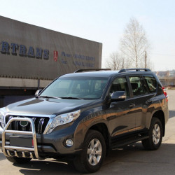 Кенгурятник QT007 (нерж) для Toyota Land Cruiser Prado 150