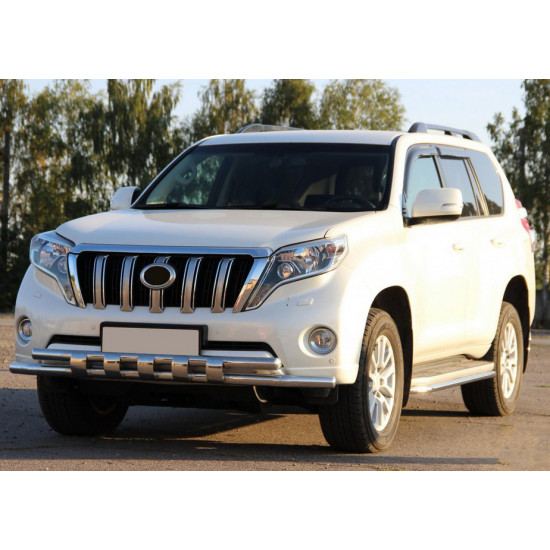 Передній захист ST015 (нерж) для Toyota Land Cruiser Prado 150