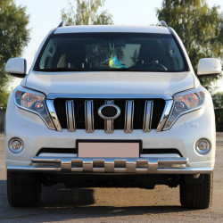 Передній захист ST015 (нерж) для Toyota Land Cruiser Prado 150