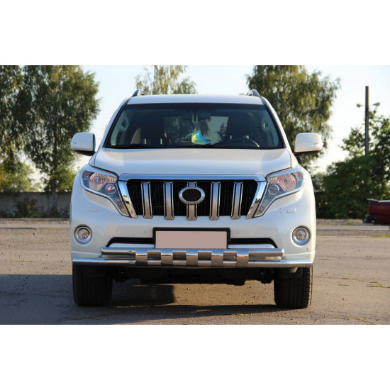 Передній захист ST015 (нерж) для Toyota Land Cruiser Prado 150