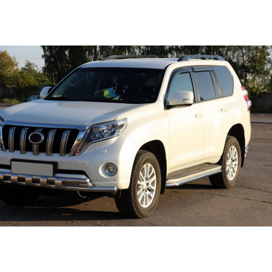 Передній захист ST015 (нерж) для Toyota Land Cruiser Prado 150