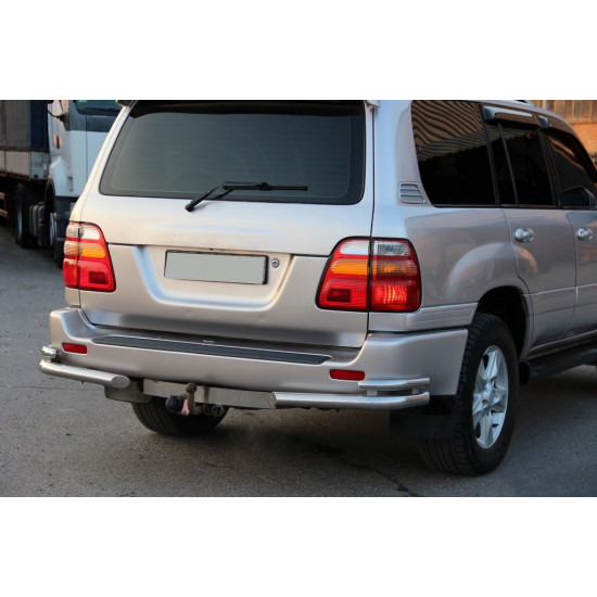 Задні куточки AK003-Double (2 шт., нерж) для Toyota Land Cruiser 100