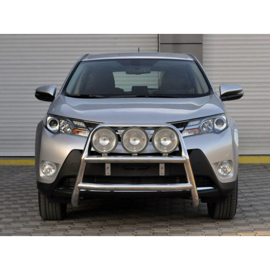 Кенгурятник WT018 (нерж) для Toyota Rav 4 2013-2018 рр