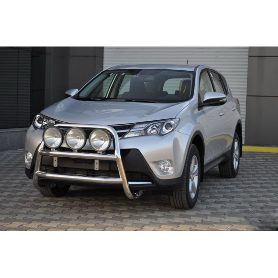 Кенгурятник WT018 (нерж) для Toyota Rav 4 2013-2018 рр