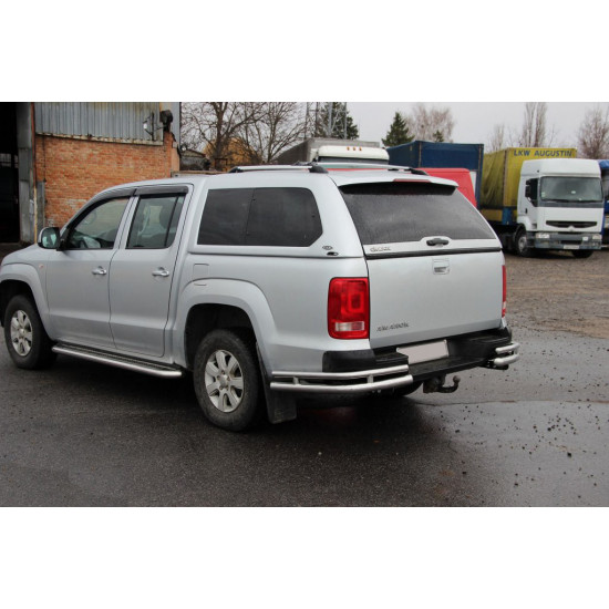 Задні куточки AK003-Double (2 шт., нерж) для Volkswagen Amarok 2010-2022 рр