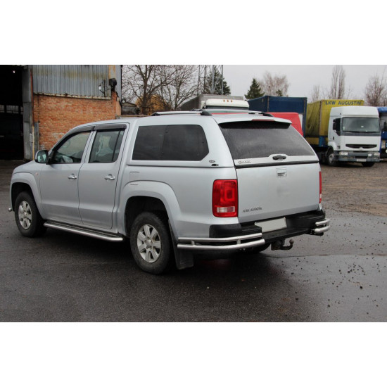 Задні куточки AK003-Double (2 шт., нерж) для Volkswagen Amarok 2010-2022 рр