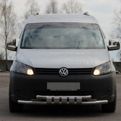 Передній вус Shark ST015 (нерж) для Volkswagen Caddy 2010-2015рр