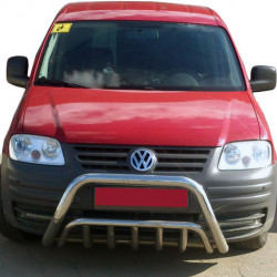 Кенгурятник WT002 (нерж) для Volkswagen Caddy 2004-2010 рр