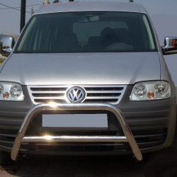 Кенгурятник WT005 (нерж) для Volkswagen Caddy 2004-2010 рр