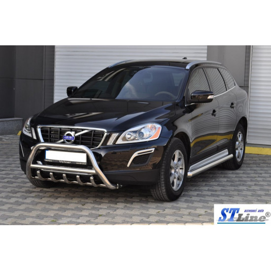 Кенгурятник WT003 (нерж) для Volvo XC60 2009-2017 років