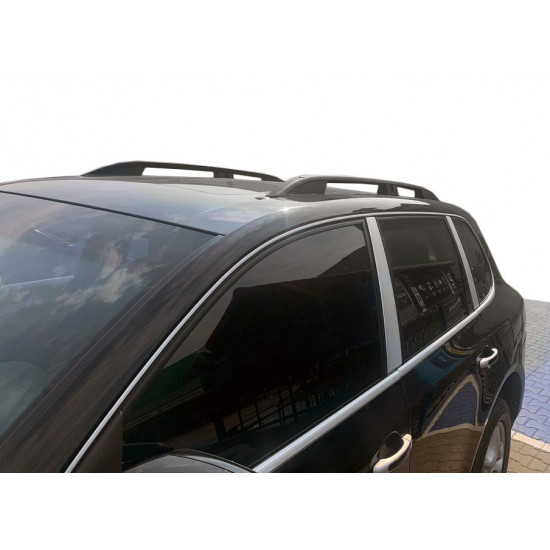 Рейлінги Skyport (чорний мат) для Volkswagen Touareg 2002-2010 рр