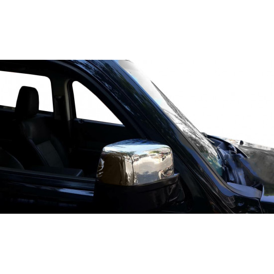 Накладки на дзеркала (2 шт., нерж.) для Dodge Nitro 2007-2024 рр Накладки на дзеркала (2 шт., нерж.) для Dodge Nitro 2007-2024 рр