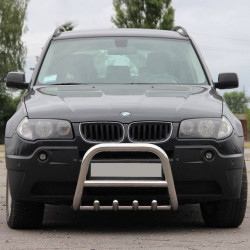 Кенгурятник (нерж.) 60 мм для BMW X3 E-83 2003-2010 рр