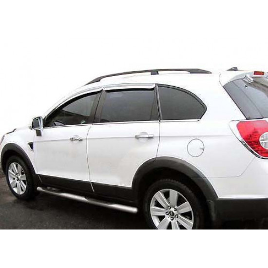 Бічні труби (2 шт., нерж) Ø51 для Chevrolet Captiva 2006-2019рр