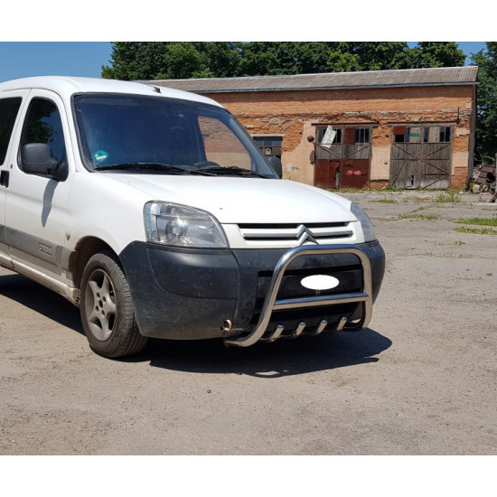 Кенгурятник WT003 нерж.) 60мм для Citroen Berlingo 1996-2008 рр