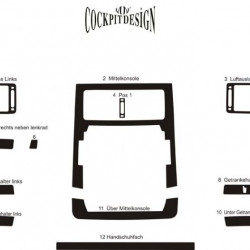 Накладки на панель Дерево для Citroen Jumpy 2007-2017 років