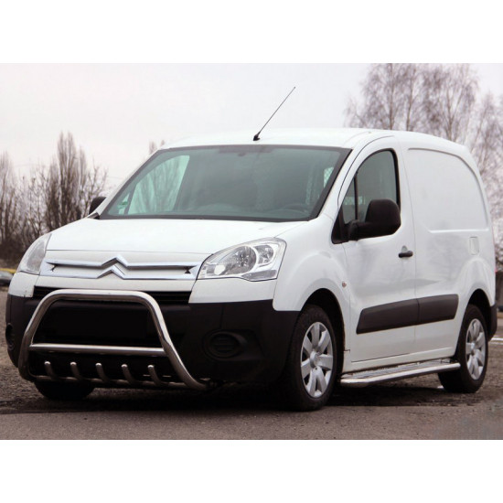 Кенгурятник WT003 (нерж.) 60 мм для Citroen Berlingo 2008-2018 рр