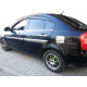 Накладка на лючок бензобака OmsaLine (нерж.) для Hyundai Accent 2006-2010 рр