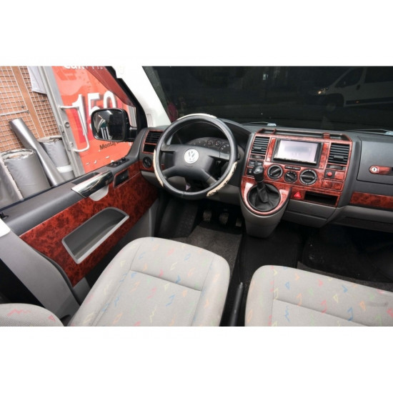 Накладки на панель Дерево для Volkswagen T5 Caravelle 2004-2010 рр