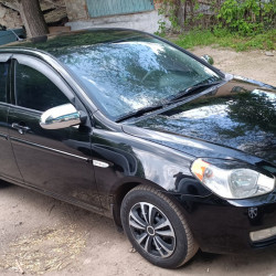 Накладки на дзеркала (2 шт., пласт) Carmos для Hyundai Accent 2006-2010 рр