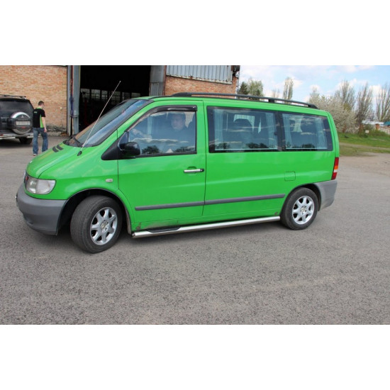 Бічні труби (2 шт., нерж.) d70 для Mercedes Vito W638 1996-2003 років