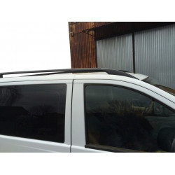 Рейлінги чорні CAN (Оригінальний дизайн) Коротка база (SHORT) для Mercedes Vito W639 2004-2015рр