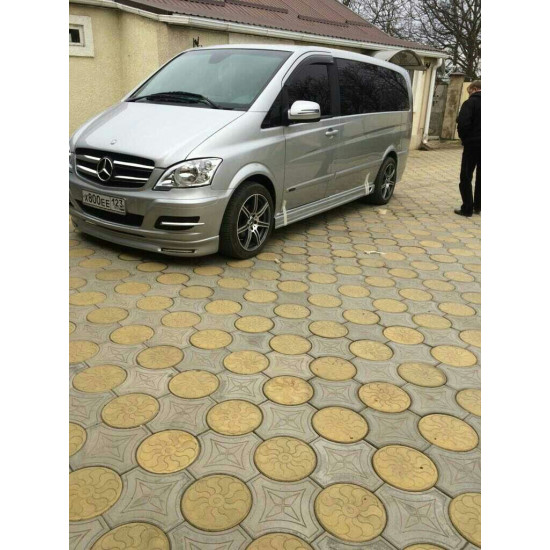 Накладка на бампер BRB V1 (під фарбування) 2010-2015 рік для Mercedes Vito W639 рр