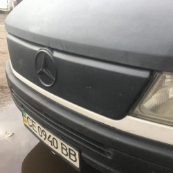 Зимова накладка на решітку 2000-2002, Глянцева для Mercedes Sprinter W901-905 рр