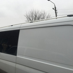 Рейлінги DD 265 см, Чорний мат, пластикова ніжка для Mercedes Sprinter W906 2006-2018 рр