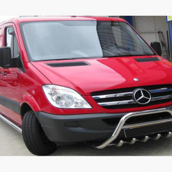 Кенгурятник WT003 (нерж.) 60мм, без напису для Mercedes Sprinter W906 2006-2018 рр