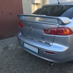 Накладка кромки багажника (нерж) OmsaLine - Італійська нержавійка для Mitsubishi Lancer X 2008-2024 рр