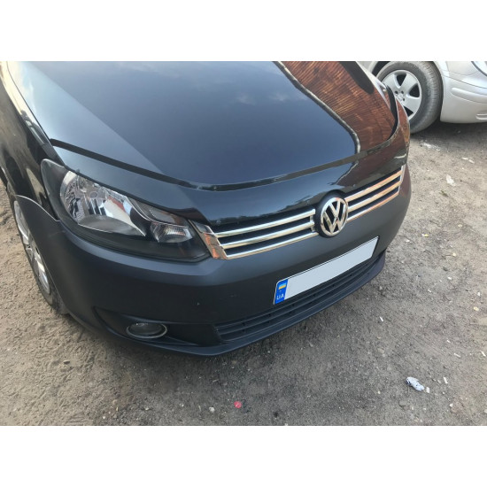 Накладки на решітку (2 шт, нерж) Carmos - Турецька сталь для Volkswagen Caddy 2010-2015рр