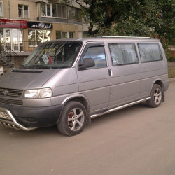 Бічні труби (2 шт., нерж) 60мм, Довга база для Volkswagen T4 Transporter