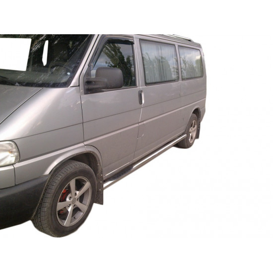 Бічні труби (2 шт., нерж.) 60мм, Коротка база для Volkswagen T4 Caravelle/Multivan