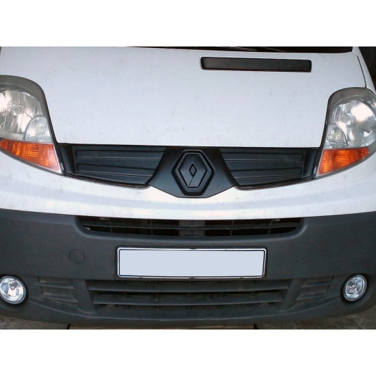 Зимова верхня накладка на решітку 2001-2007, Глянцева для Renault Trafic рр