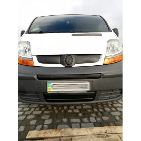 Зимова верхня накладка на решітку 2001-2007, Глянцева для Renault Trafic рр