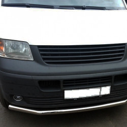 Нижня одинарна губа (нерж) 60мм для Volkswagen T5 Transporter 2003-2010 рр