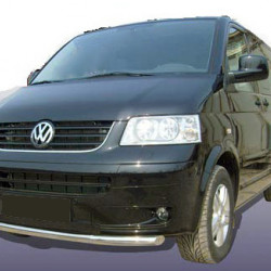 Нижня одинарна губа (нерж) 60 мм для Volkswagen T5 Caravelle 2004-2010 рр