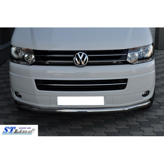 Нижня одинарна губа (нерж) 60 мм для Volkswagen T5 2010-2015 рр