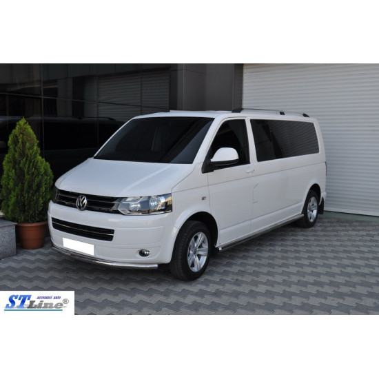 Нижня одинарна губа (нерж) 60 мм для Volkswagen T5 2010-2015 рр