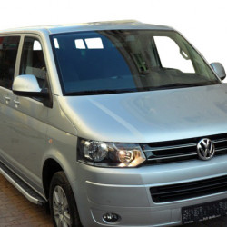 Бокові пороги Fullmond (2 шт., алюм) Коротка база для Volkswagen T5 2010-2015 рр