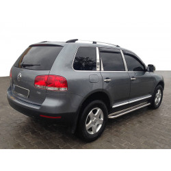 Рейлінги Хром (Пласт. Ніжки) Пластикова ніжка для Volkswagen Touareg 2002-2010 рр