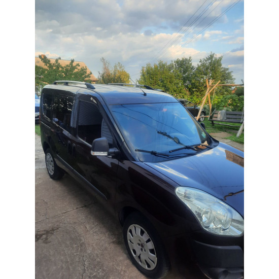 Рейлінги Хром Maxi, пластикові ніжки для Fiat Doblo II 2010-2022 рр