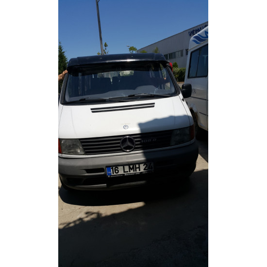 Козирьок на лобове скло (чорний глянець, 5мм) для Mercedes Vito W638 1996-2003 років