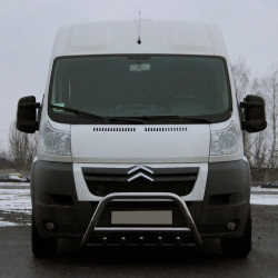 Передня дуга WT003 (нерж.) для Peugeot Boxer 2006-2024 та рр