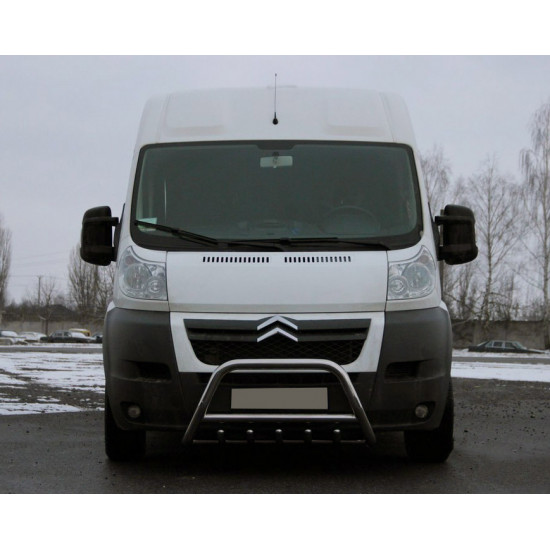 Передня дуга WT003 (нерж.) для Peugeot Boxer 2006-2024 та рр