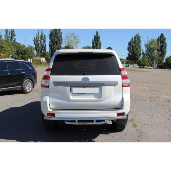 Задня дуга AK002-2v1 (нерж) для Toyota Land Cruiser Prado 150